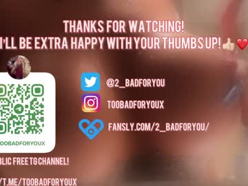 Watch 2badforyou live